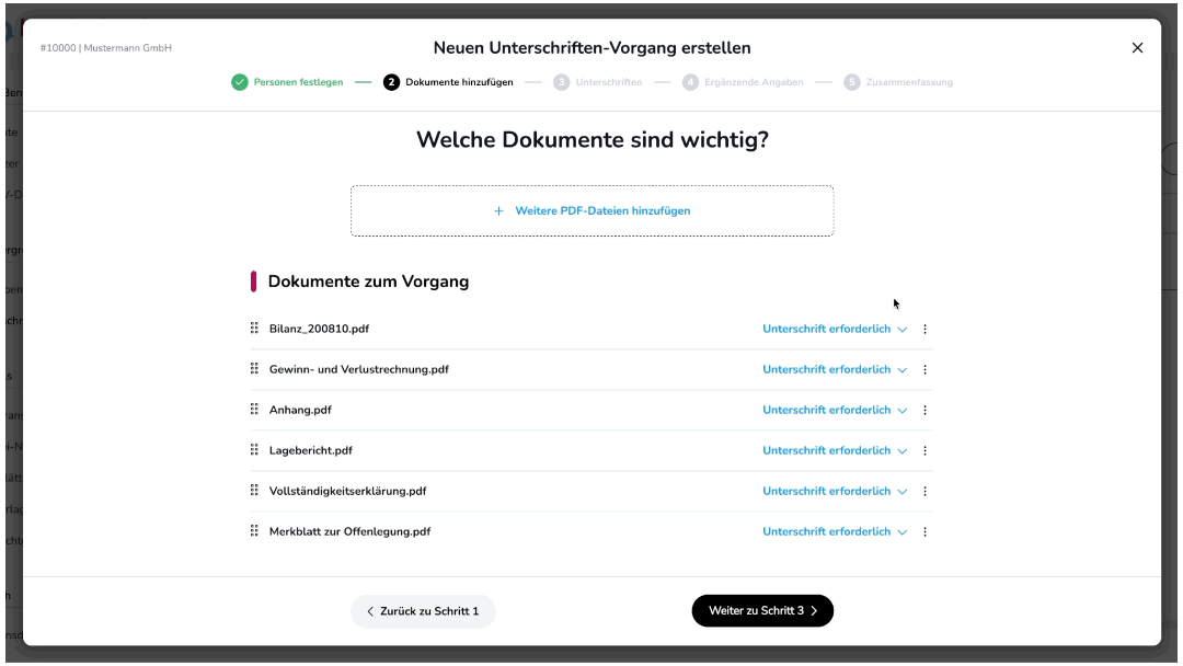Dokumente bearbeiten